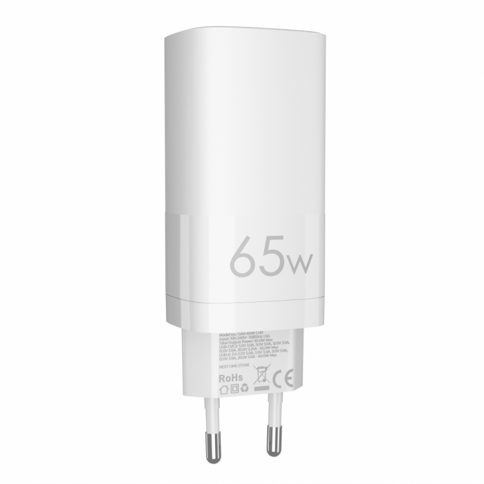 Next One 65W 2x USBC, 1x USB A Wall Charger - White [4]