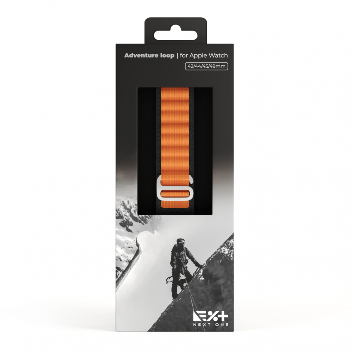 Next One Adventure Loop for Apple Watch 45/49mm - Black/Orange [8]