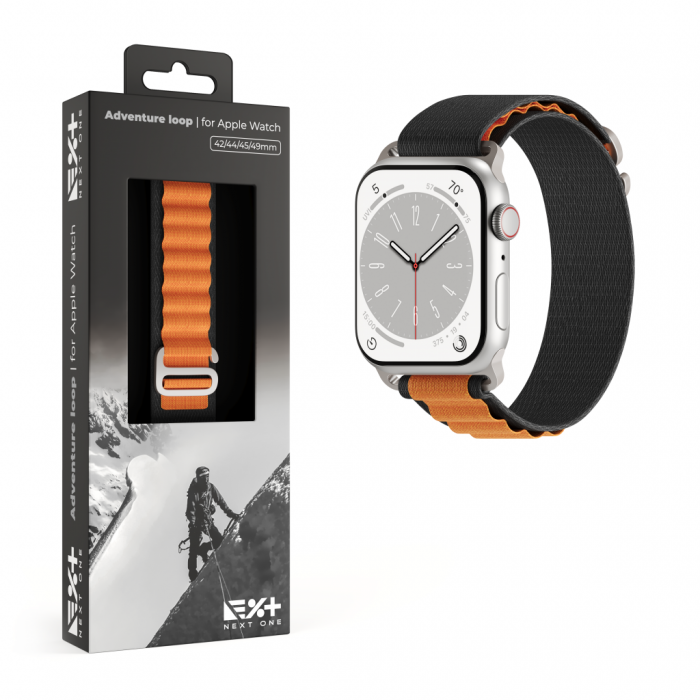 Next One Adventure Loop for Apple Watch 45/49mm - Black/Orange [3]