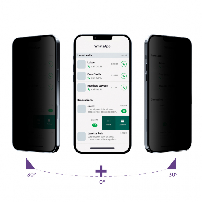 Next One All-Rounder Privacy Glass Screen Protector For iPhone 14 [8]