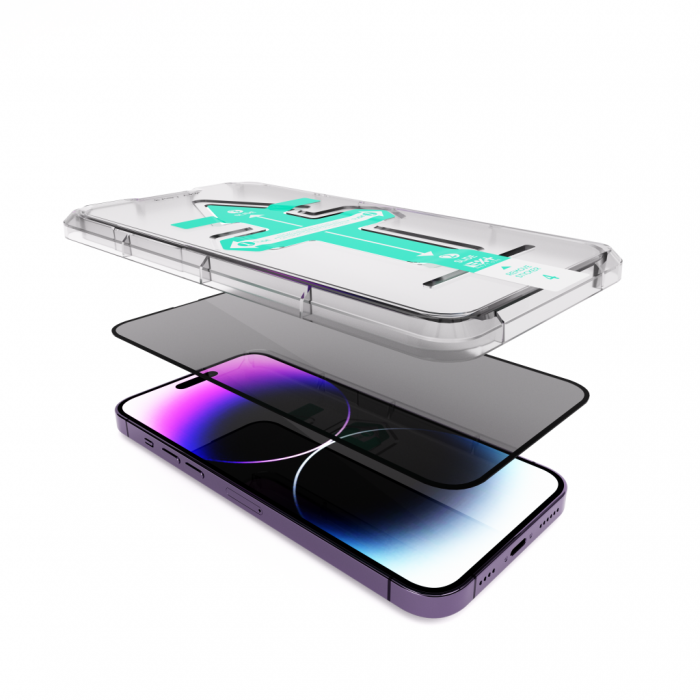 Next One All-Rounder Privacy Glass Screen Protector For iPhone 14 Pro [4]