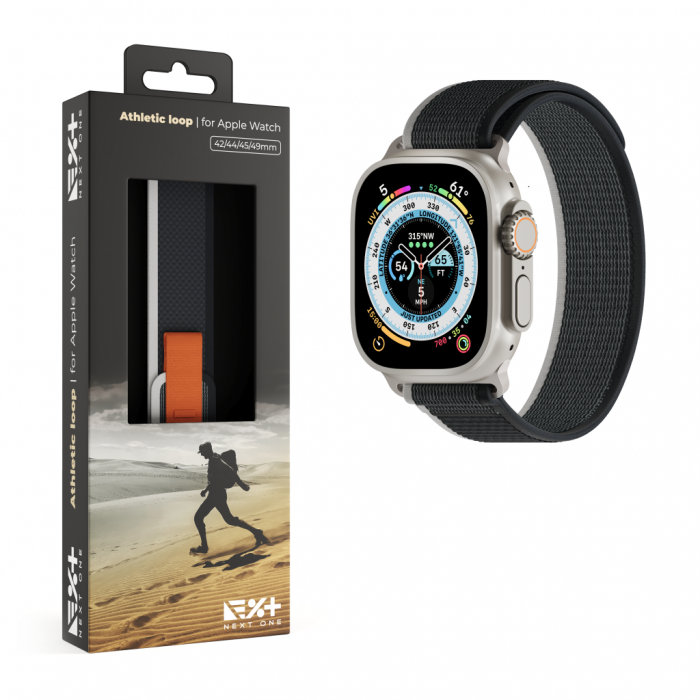 Next One Athletic Loop for Apple Watch 45/49mm - Black [2]