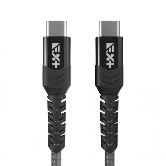 Next One Braided USB-C to USB-C Cable 1.2m (3A) - Space Gray [4]