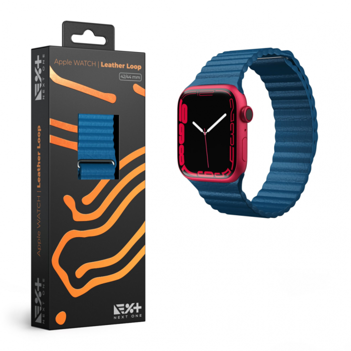 Next One Leather Loop for 42/44/45mm - Denim Blue [3]