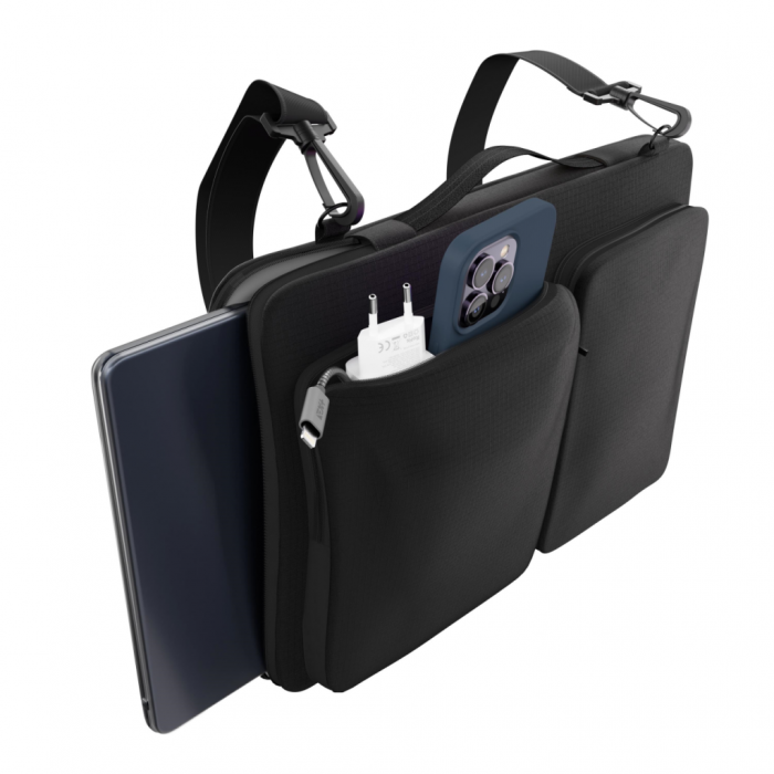 Next One Macbook Pro 14 inch Slim Shoulder Bag - Black [7]