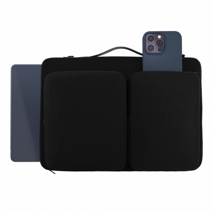 Next One Macbook Pro 16 inch Slim Shoulder Bag - Black [5]