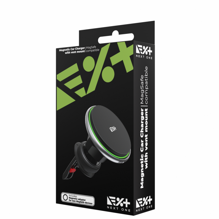 Next One Magnetic Car Charger | MagSafe compatible - Black [6]
