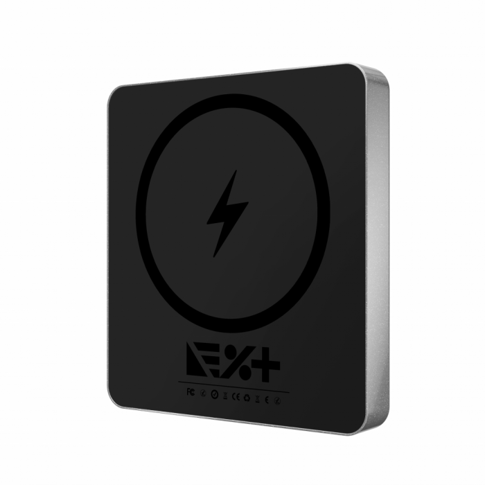 Next One Magnetic Wireless Power Bank (5000 mAH) - Black [10]