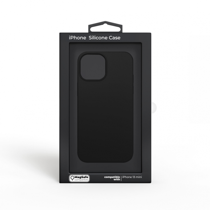 Next One MagSafe Silicone Case for iPhone 13 Mini - Black [8]