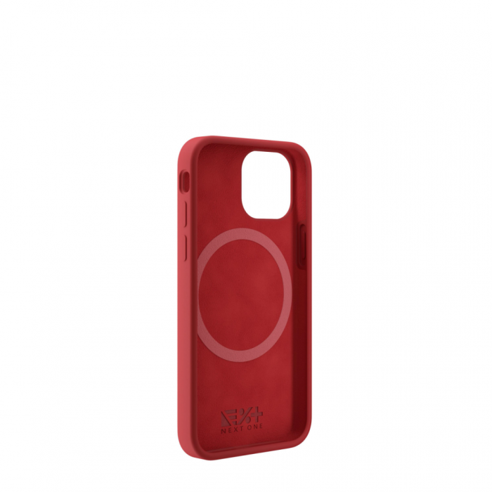 Next One MagSafe Silicone Case for iPhone 13 Mini - Red [4]