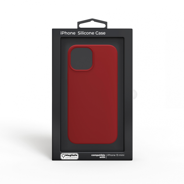 Next One MagSafe Silicone Case for iPhone 13 Mini - Red [5]