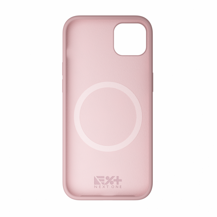 Next One Silicone Case for iPhone 15 Plus MagSafe compatible - Ballet Pink [5]