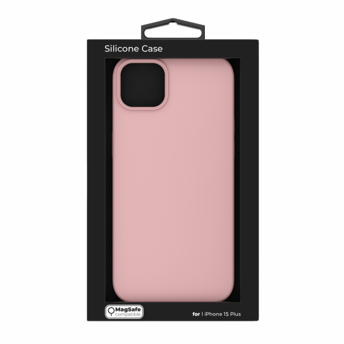 Next One Silicone Case for iPhone 15 Plus MagSafe compatible - Ballet Pink [7]