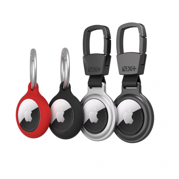 Next One Silicone Clips & Aluminium Carabiners for AirTag - 4 pack [2]