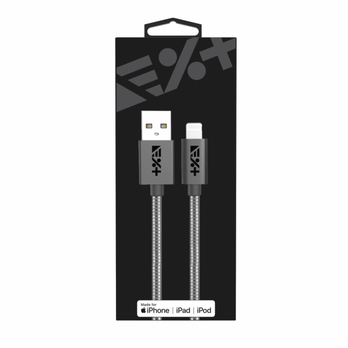 Next One USB-A to Lightning Metallic Cable 1m - Space Gray [5]
