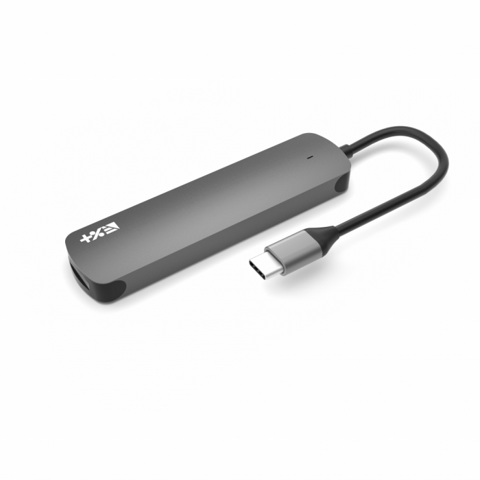 Next One USB-C Essentials Multiport Adapter - Grey [3]