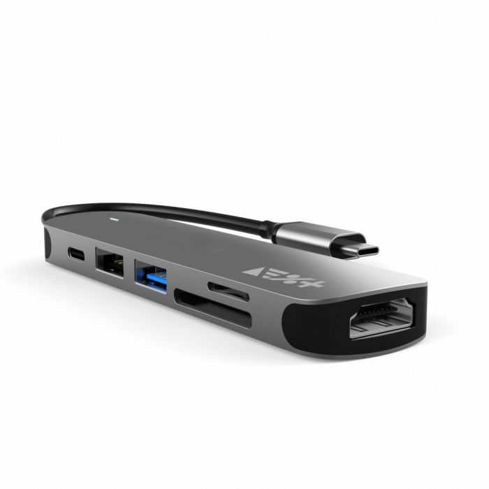 Next One USB-C Essentials Multiport Adapter - Grey [10]