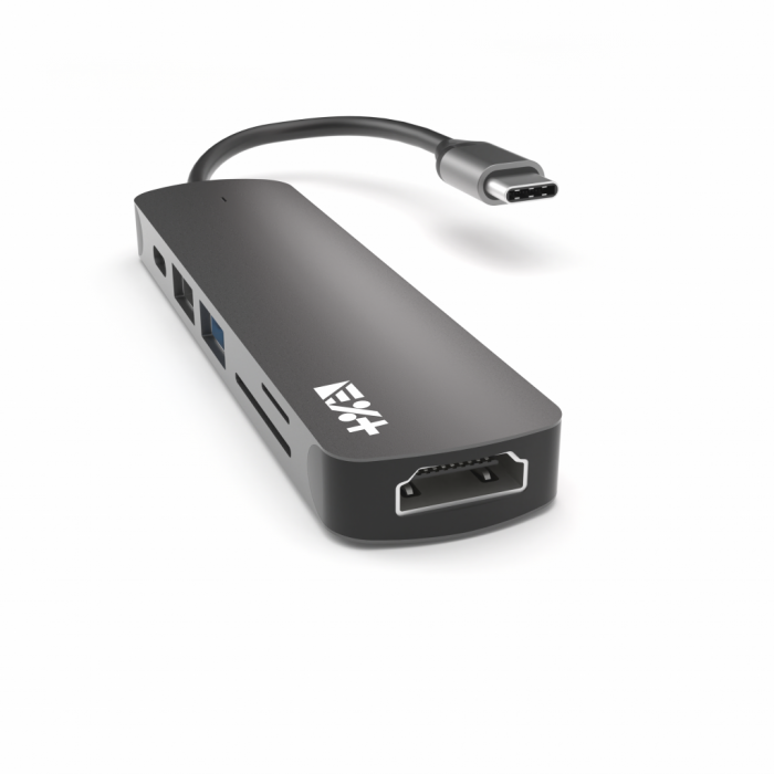 Next One USB-C Essentials Multiport Adapter - Grey [6]