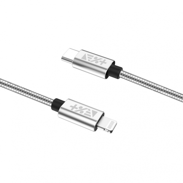 Next One USB-C to Lightning Metallic Cable 1.2m - Silver [3]