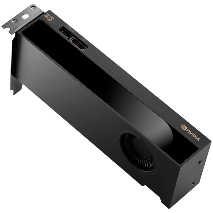 NVIDIA RTX 4000 PRO Blackwell PCI-Express x16 Gen 5.0, 11.2 x 24.1 cm, L FMHL Single Slot, 24 GB GDDR7 ECC 192-bit, 672 GB/s, 140W, LOW PROFILE [3]