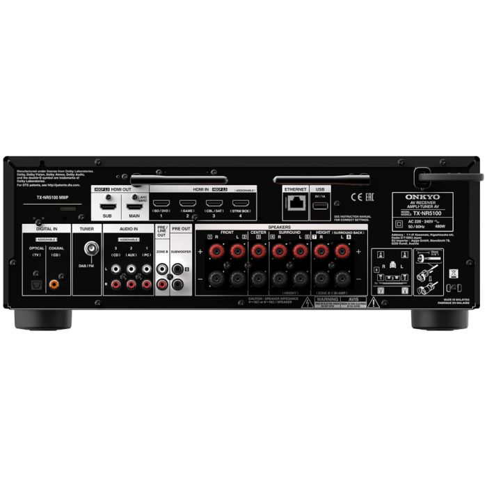 Onkyo TX-NR5100 7.2-Channel 8K AV Receiver,Black [4]
