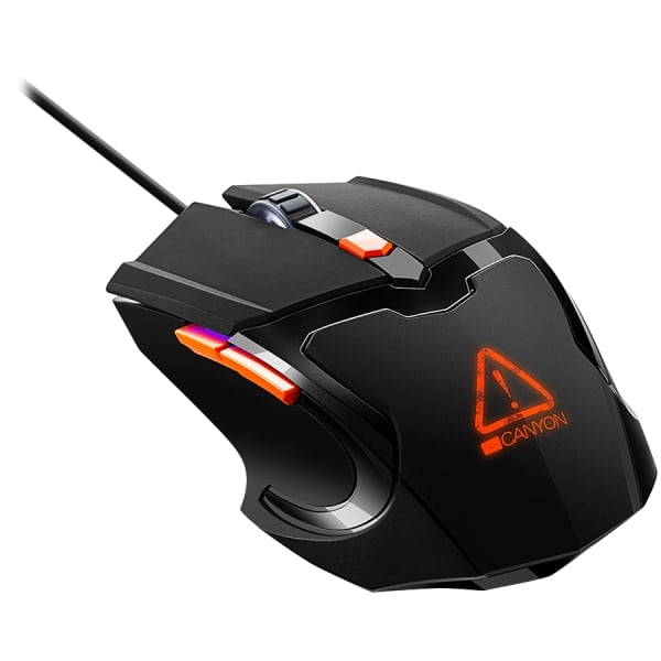 Optical Gaming Mouse with 6 programmable buttons, Pixart optical sensor, 4 levels of DPI and up to 3200, 3 million times key life, 1.65m PVC USB cable,rubber coating surface and colorful RGB lights, s [1]