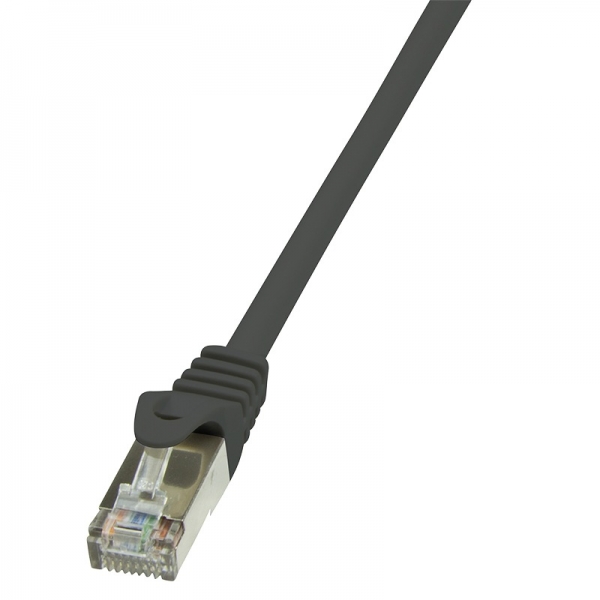 Patch Cable Cat.5e F/UTP  0,25m black "CP1013S" [1]