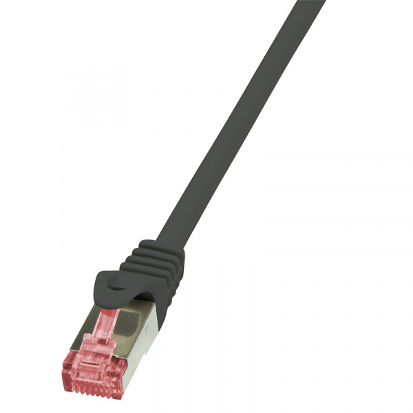 Patch Cable Cat.6 S/FTP black  0,25m, PrimeLine "CQ2013S" [1]