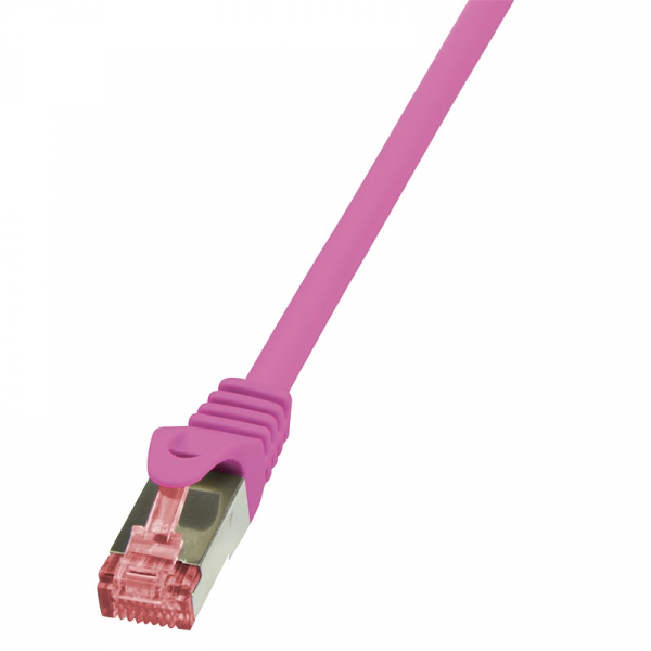 Patch Cable Cat.6 S/FTP pink  0,25m, PrimeLine "CQ2019S" [1]