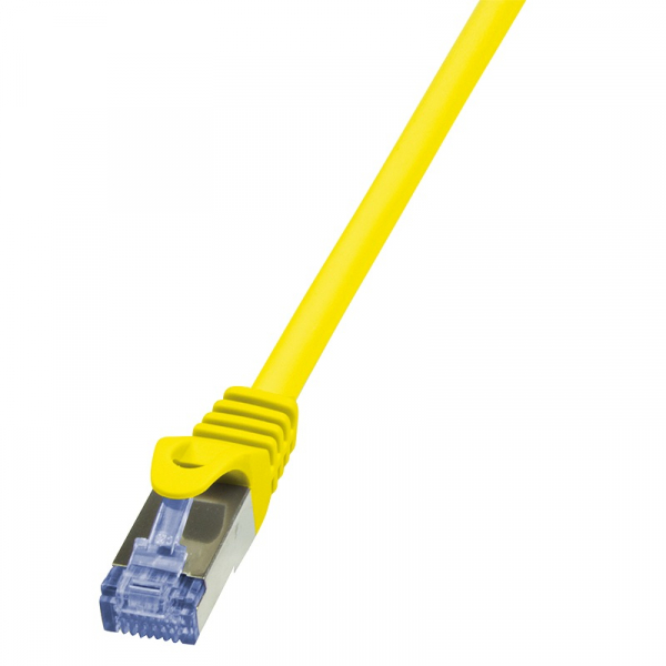 Patch Cable Cat.6A S/FTP yellow  0,25m, PrimeLine "CQ3017S" [1]