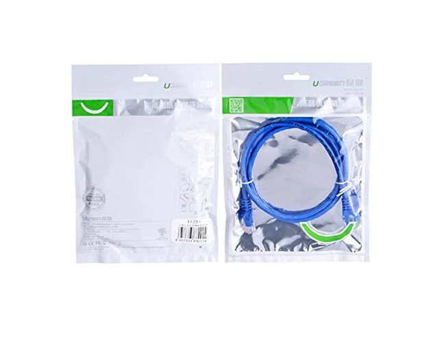 PATCH CORD UTP Ugreen Cat6, "NW102" fire din cupru, viteza maxima 1 Gbps, 2m, albastru "11202" (include TV 0.06 lei) - 6957303882021 [2]