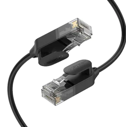 PATCH CORD UTP Ugreen Cat6A, \\"NW122\\" fire din cupru, tiny cable, viteza maxima 10 Gbps, 5m, negru \\"70654\\" (include TV 0.06 lei) - 6957303876549 [3]