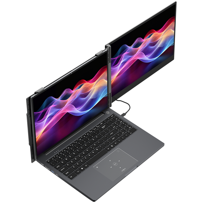 Portable monitor Blackview SCM8 Single Screen 15.3inch 1920x1200 16:9 LCD 60Hz IPS 178 USB-C 3.1x3 352.2x237.43x15.9mm Grey Black [3]