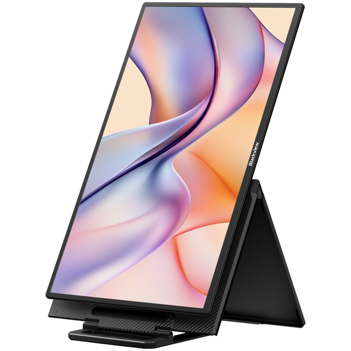 Portable monitor Blackview Table 10 LCD Monitor IPS FHD 23.8inch 1920x1200 16:9 LCD 100Hz 178 USB-C 3.1x2 Full 1xminiHDMI 312x237x32.8mm Plug into Laptop, PC, Game Console, and More, Plug & Play Black [4]