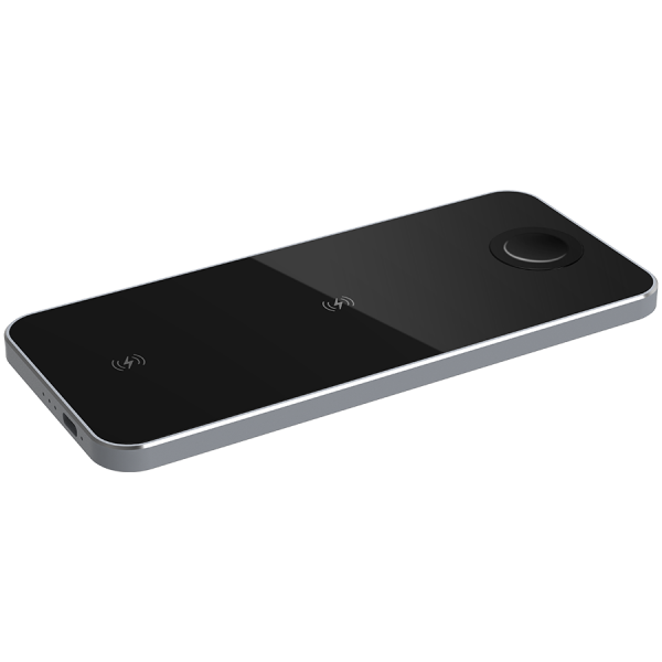 Prestigio ReVolt A5, 3-in-1 wireless charging station for iPhone, Apple Watch, AirPods, wilreless output for phone 7.5W/10W, wireless output for AirPods 5W, wireless output for Apple Watch 2.5W, mater [2]