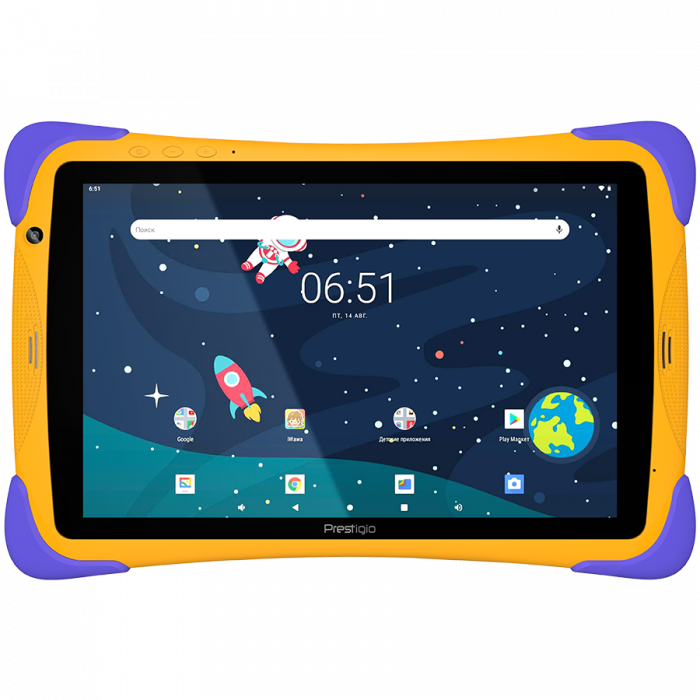 Prestigio SmartKids UP, 10.1" (1280*800) IPS display, Android 10 (Go edition), up to 1.5GHz Quad Core RK3326 CPU, 1GB + 16GB, BT 4.0, WiFi, 0.3MP front cam + 2.0MP rear cam, USB Type-C, microSD card s [1]