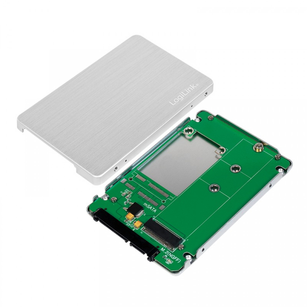 RACK EXTERN LOGILINK M.2 SSD, Aluminiu, silver, "AD0021" [3]