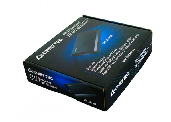 RACK extern pt. HDD/ SSD 2.5", CHIEFTEC, interfata S-ATA3, interfata PC: USB 3.0, negru, aluminiu & plastic, "CEB-2511-U3" [4]