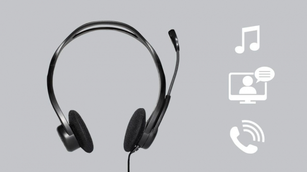 Casti Logitech 960 PC Headset, USB [2]