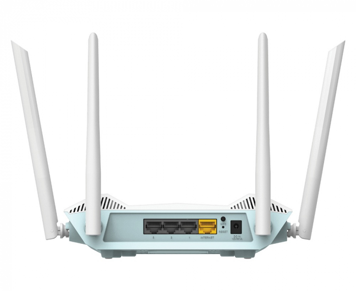ROUTER D-Link wireless AX1500,1 x WAN Gigabit, 3 porturi LAN Gigabit, 2.4 Ghz/5 Ghz dual band, 4 antene externe, WI-FI 6 \\\"R15\\\" (include TV 1.75lei) [2]
