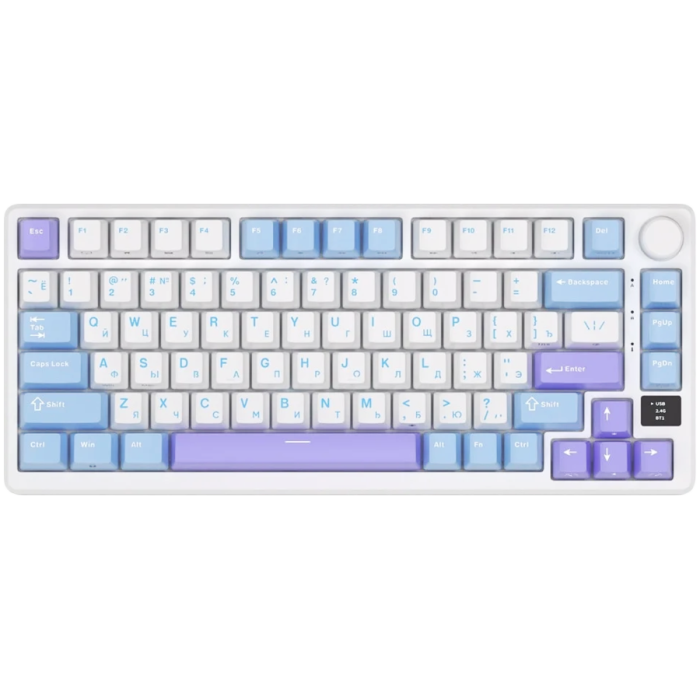 ROYAL KLUDGE RK-M75 Taro Milk Gaming Keyboard K Silver switch [1]