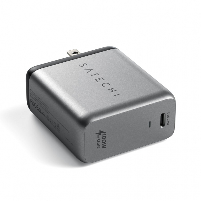 Satechi 100W USB-C PD Wall Charger Gallium Nitride (GaN) charging - Space Grey [8]