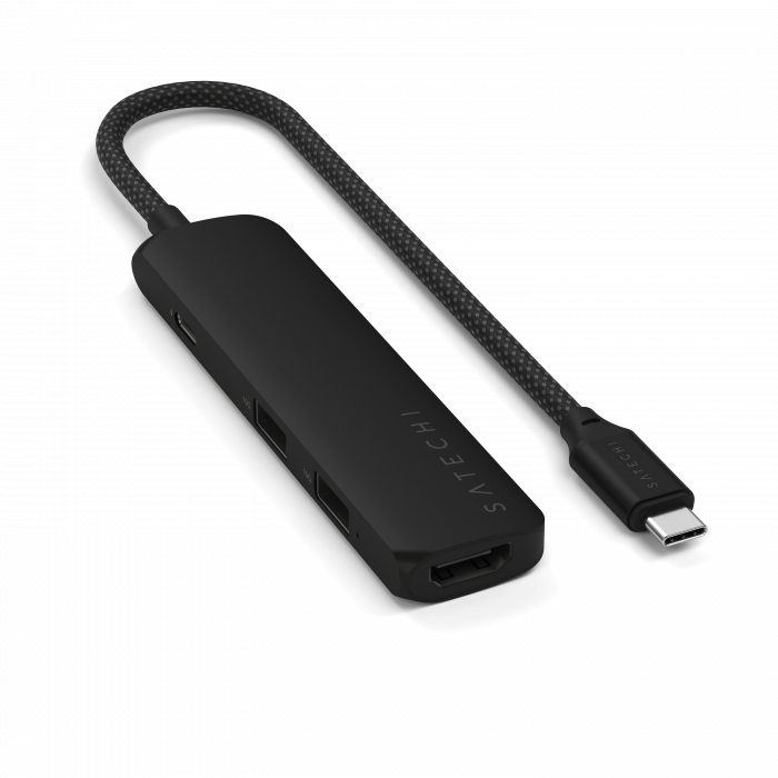 Satechi 4-in-1 USB-C Slim Multiport Adapter 4K - Black [8]