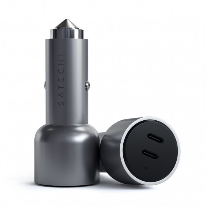 Satechi 40W Dual USB-C PD Car Charger - Silver [5]