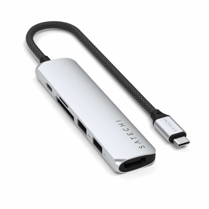 Satechi 6-in-1 USB-C Slim Multiport Adapter - Silver [5]
