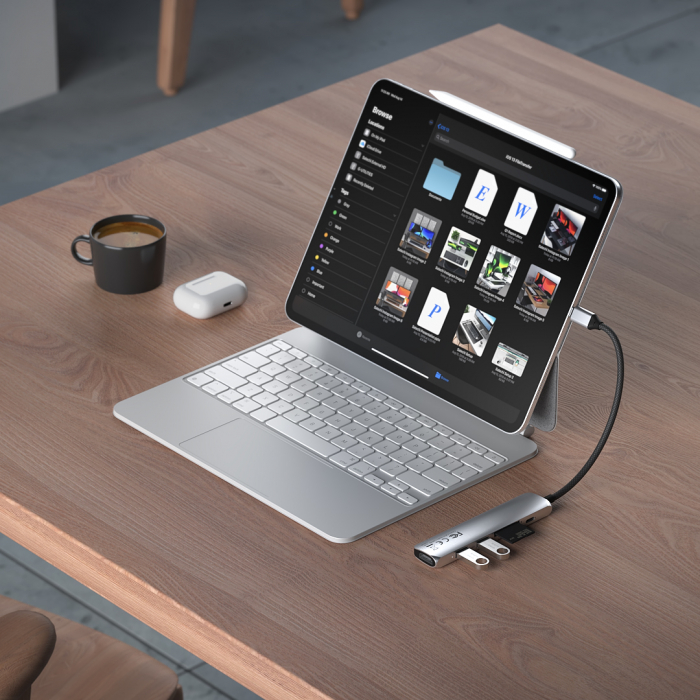 Satechi 6-in-1 USB-C Slim Multiport Adapter - Silver [7]