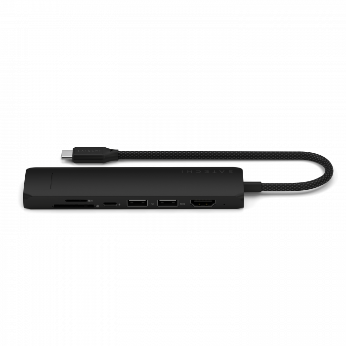 Satechi 7-in-1 USB-C Slim Multiport Adapter with Ethernet - Black [2]