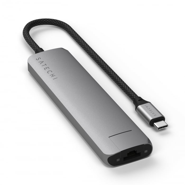 Satechi 7-in-1 USB-C Slim Multiport Adapter with Ethernet - Space Grey [7]