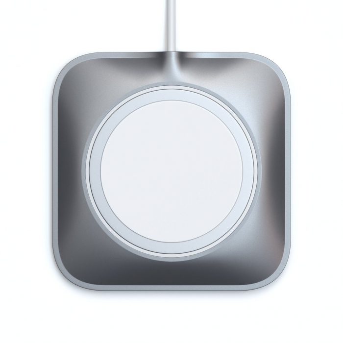 Satechi Aluminium Dock for Mag safe Charger iPhone 12 Pro Max/12 Pro/12 Mini/12 - Space Grey [10]