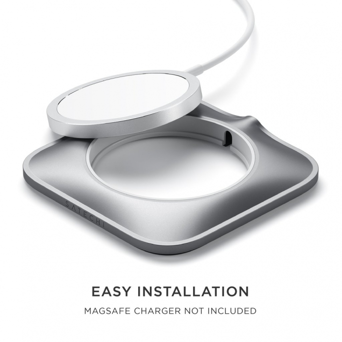 Satechi Aluminium Dock for Mag safe Charger iPhone 12 Pro Max/12 Pro/12 Mini/12 - Space Grey [9]